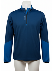 Reebok Mens Navy 1/4 Zip Jacket