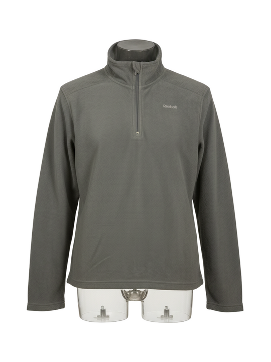 Reebok Mens Grey Half Zip Fleece