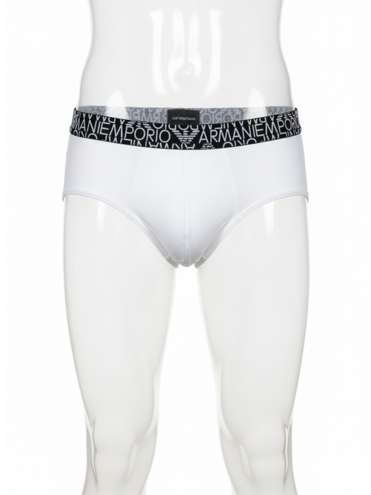 Armani Mens White Briefs