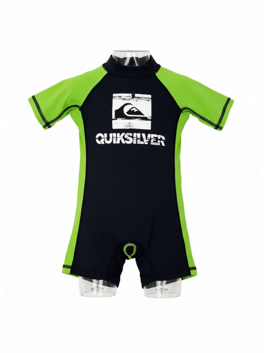 Quiksilver Toddler Black & Green Bathing Suit