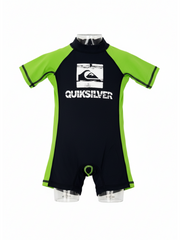 Quiksilver Toddler Black & Green Bathing Suit