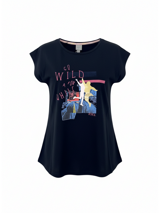 Bench Black Wild Graphic T-shirt