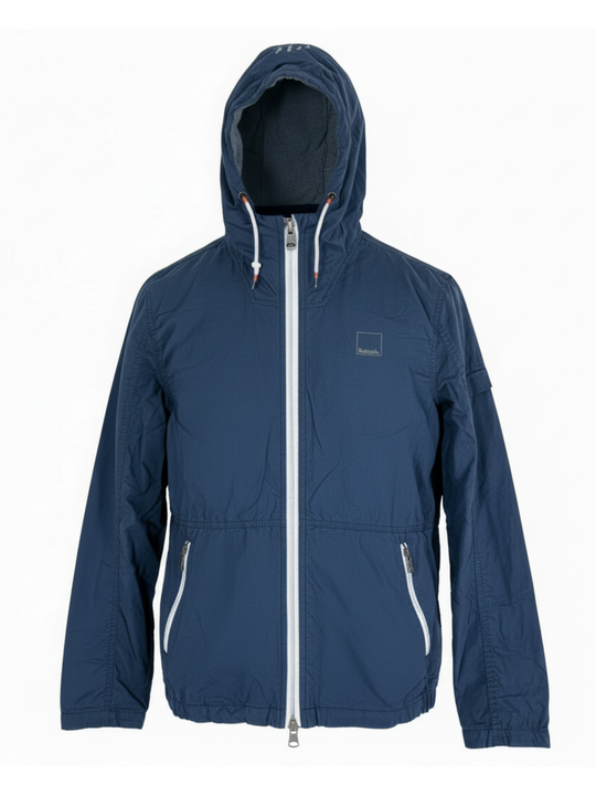 Bench Navy Washed Cotton Jacket