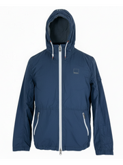 Bench Navy Washed Cotton Jacket