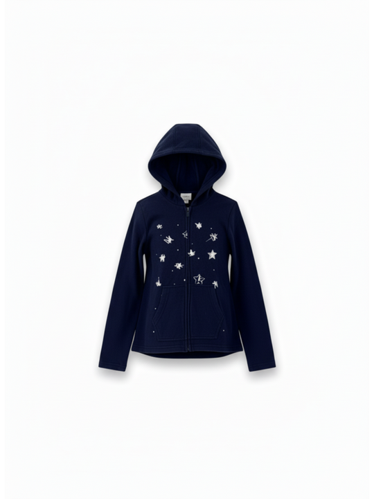 Bench Navy Starry Zip Up Hoody