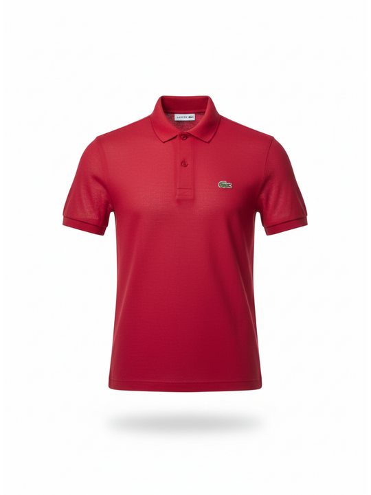 Lacoste Pink Logo Regular Fit Polo Shirt