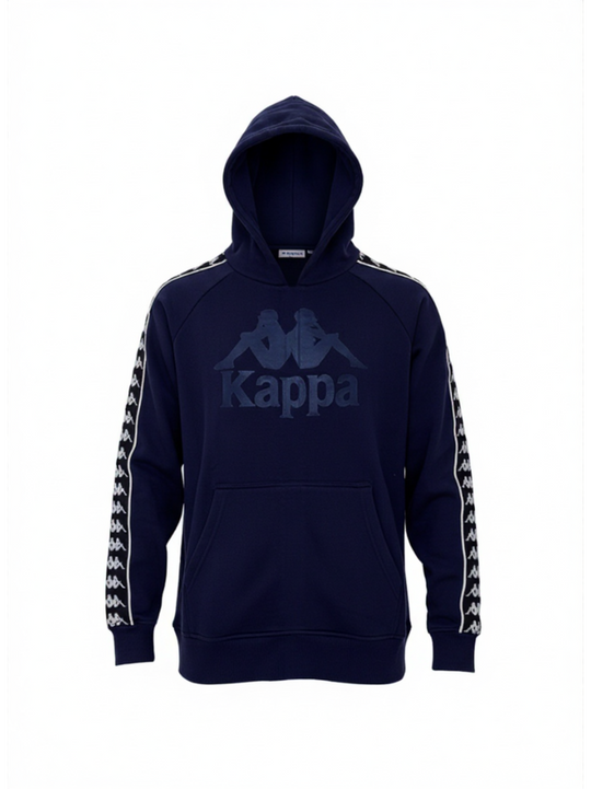 Mens Kappa Navy 222 Banda Hurtado Hooded Sweatshirt