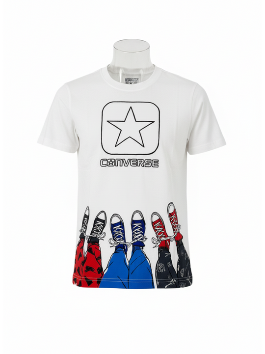 Converse Kids White Shoe Tee