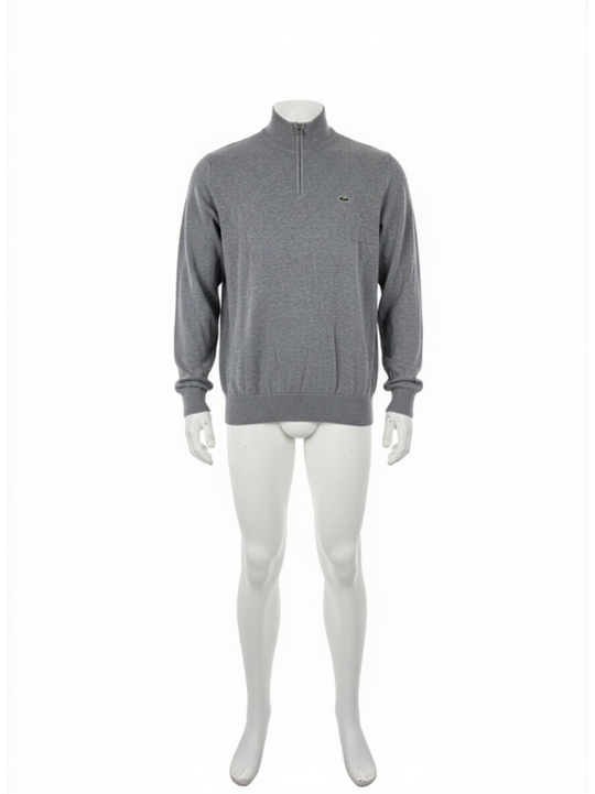 Lacoste Light Grey PEM Cardigan