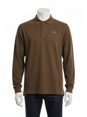 Lacoste Light Brown Long Sleeve Polo Shirt