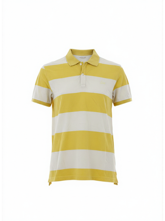 Levis Yellow White Polo Shirt