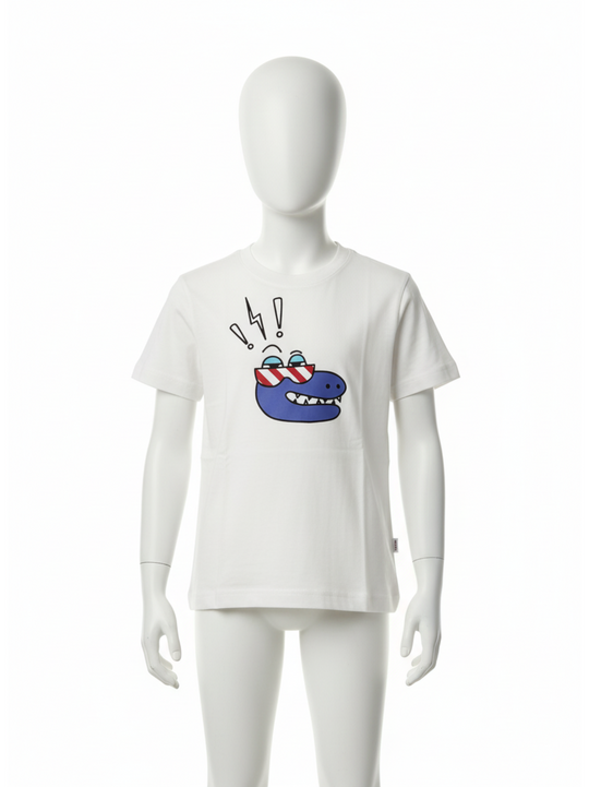 Lacoste White Short Sleeve Crew Logo T-Shirt