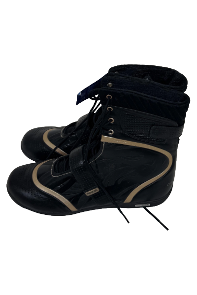Reebok Mens Black & Gold Boxing Boots