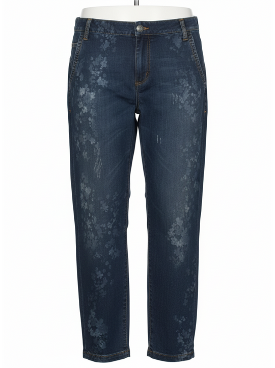 Armani Jeans Mens Denim Y31 Low Crotch Blue Cropped Jeans