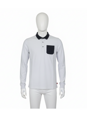 Your Own Mens White & Grey Polo Shirt