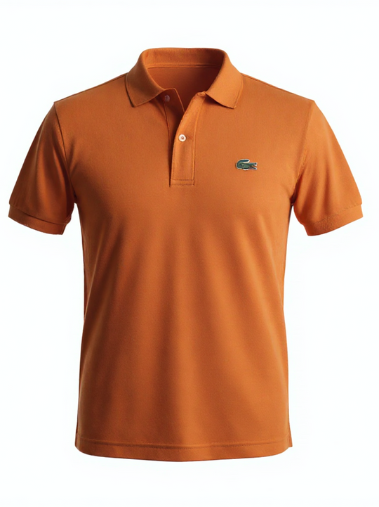 Lacoste Orange Regular Fit Logo Polo Shirt
