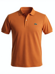 Lacoste Orange Regular Fit Logo Polo Shirt
