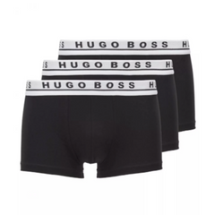Mens Hugo Boss 3PK Boxer Trunk Black