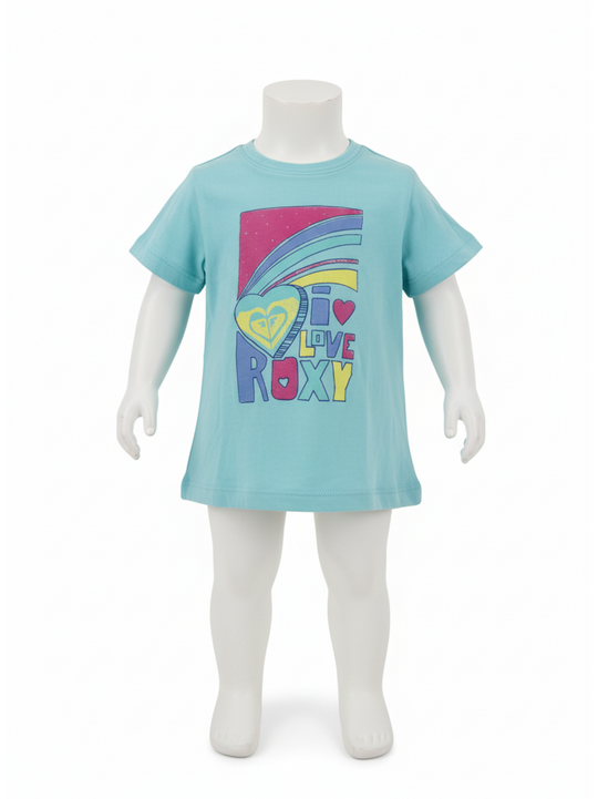 Roxy Turquoise Girls Printed T-Shirt