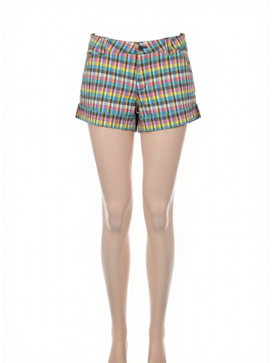 Roxy Bright Multi-coloured Chequered Shorts