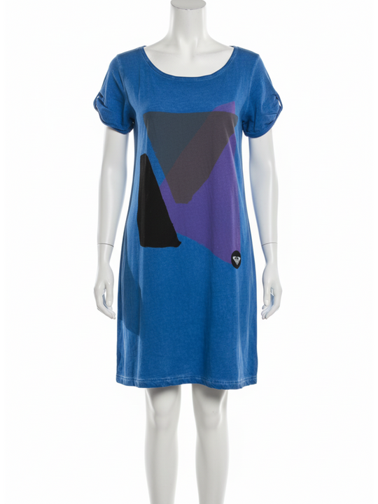 Roxy Blue Dresses with Coloured Print