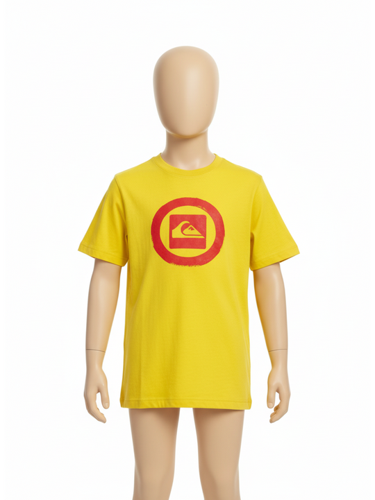 Quiksilver Junior Red & Yellow  Swimming Top