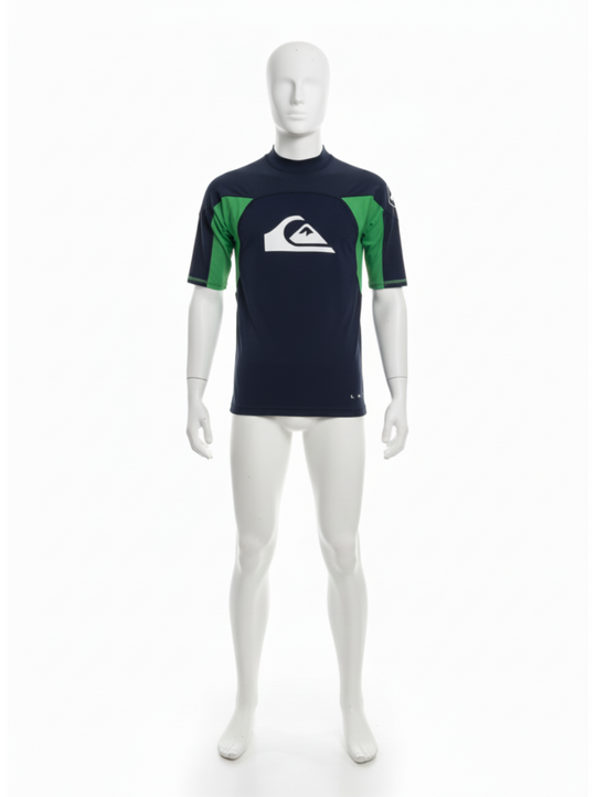 Quiksilver Mens Grey & Green Wetsuit Top