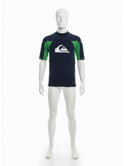 Quiksilver Mens Grey & Green Wetsuit Top