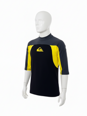 Quiksilver Mens Yellow & Black Wetsuit Top