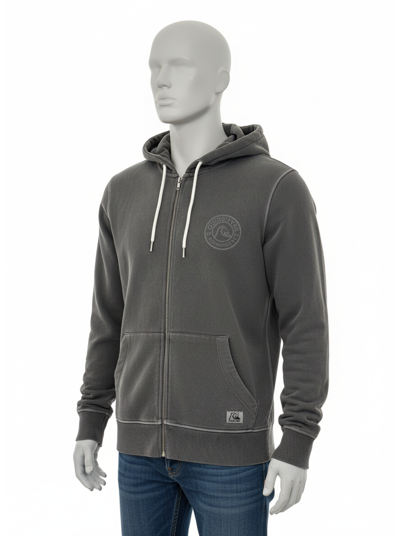 Zipped Hooded Sweatshirt