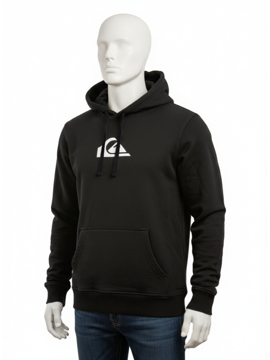 Quiksilver Mens Black & White Hooded Sweatshirt
