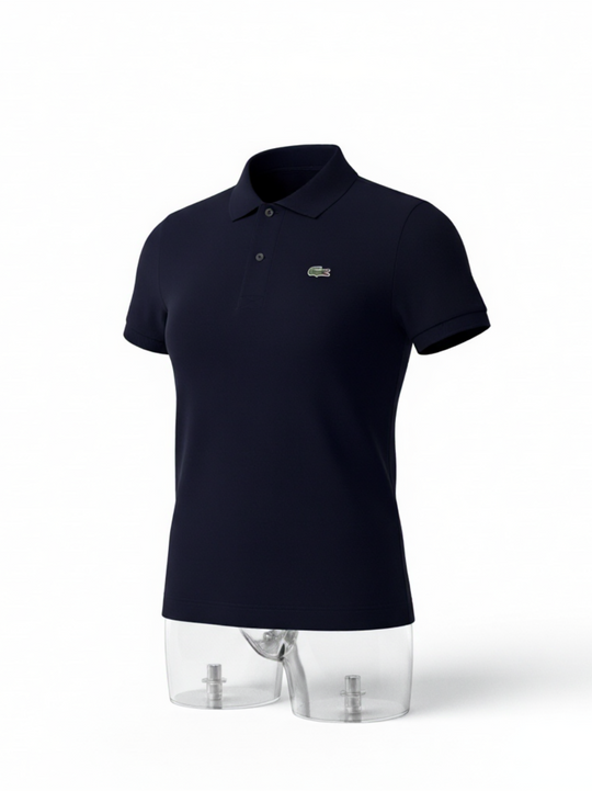 Lacoste Navy Cotton Polo Shirt