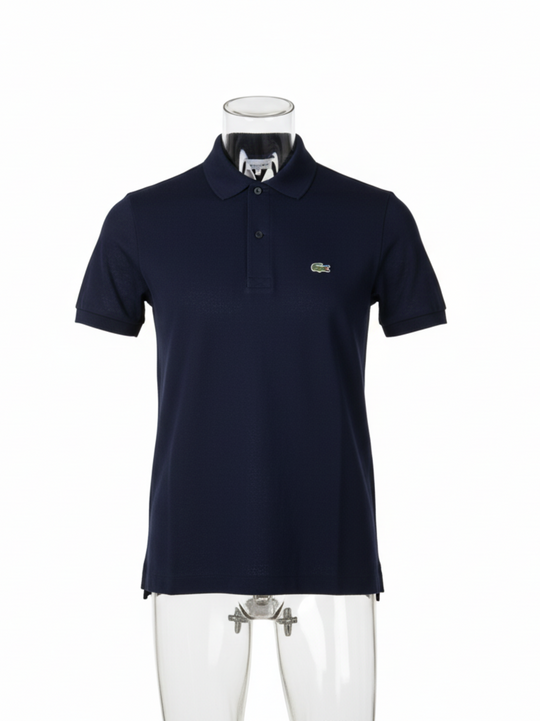Lacoste Navy Regular Collar Polo Shirt
