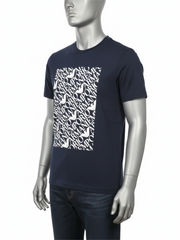 Armani Mens Navy Logo T-Shirt