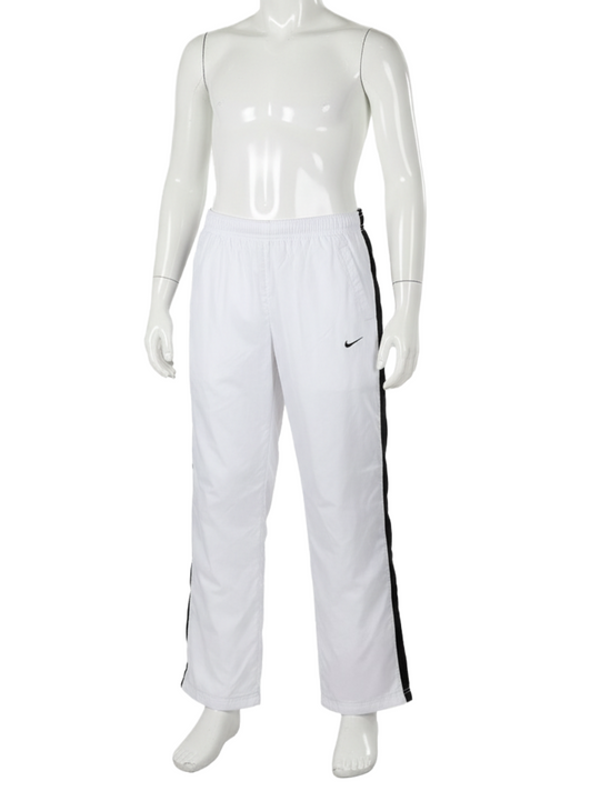 Nike Kids White & Navy Tracksuit Bottoms