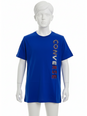 Converse Kids Blue Geometric Tee