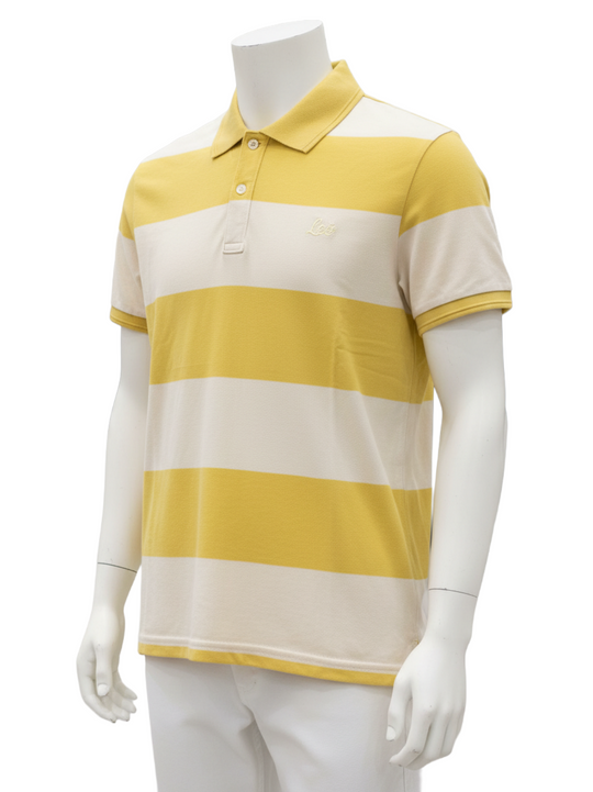 Levi Mens Slim Fit Yellow Polo Shirt
