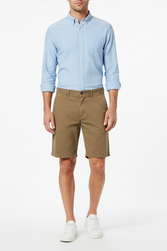 Bench Beige Cotton Shorts