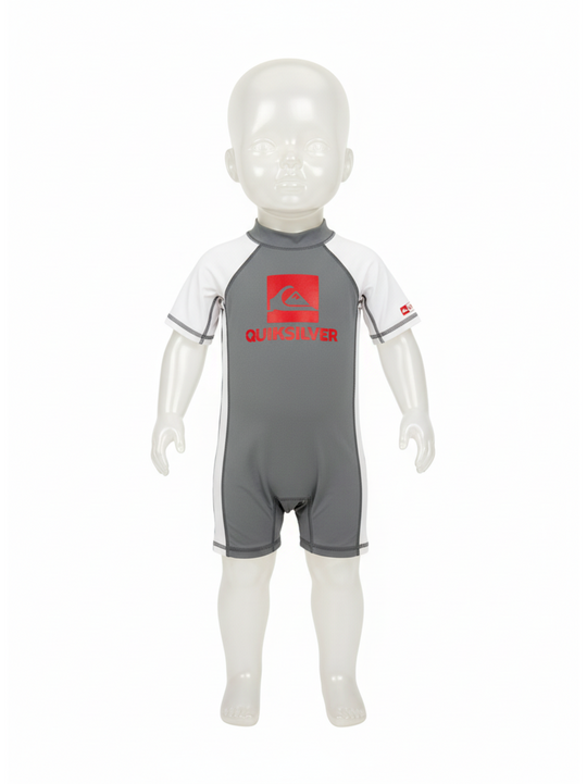 Quiksilver Toddler Grey & Red Bathing Suit