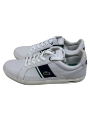 Lacoste White Dark Blue Leather Europa Shoe