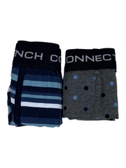 French Connection Sky Stripe Pink 2-Pack Trunk