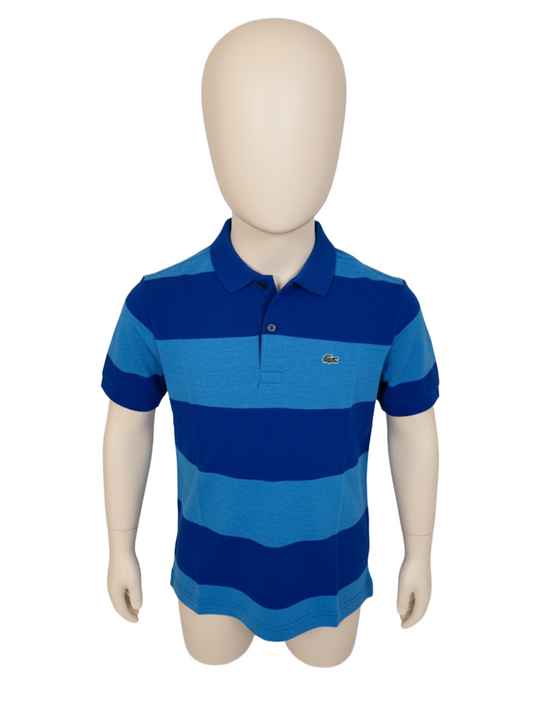 Lacoste Navy Button Polo Shirt