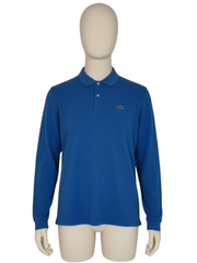 Lacoste Blue Long Sleeve Polo Shirt