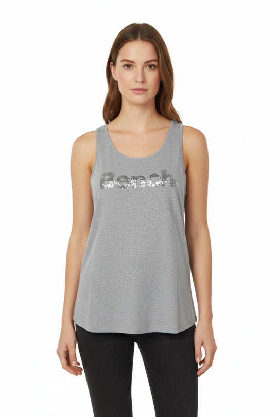 Bench Womens Grey Logo Tank Top