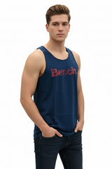 Bench Navy Logo Tank Top