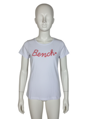 Bench White/Pink Logo T-shirt