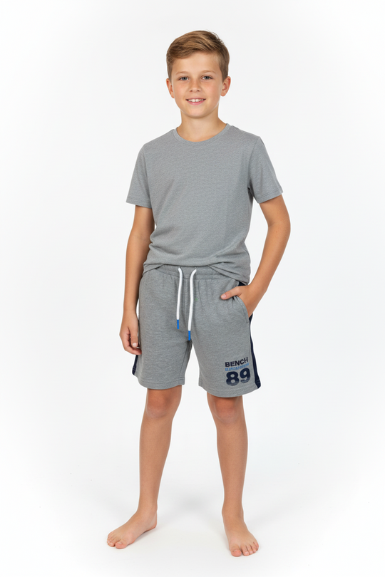 Bench Boys Grey/Navy Shorts