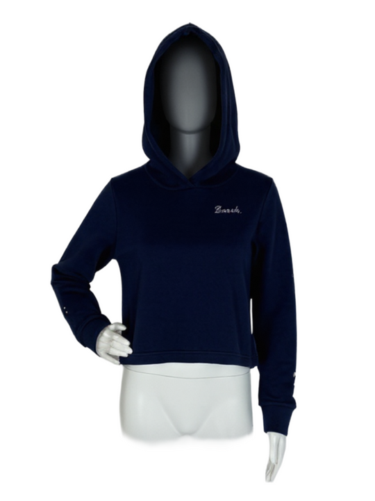 Bench Navy Crop Hoody