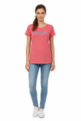 Bench Girls Pink/Silver Sequin Corp T-shirt