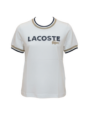 Lacoste White Logo Short Sleeve T-Shirt